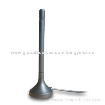 2dBi Passive DVB-T Antenna, Used for Car HDTVs with 152mm Height and Magnetic Mounting